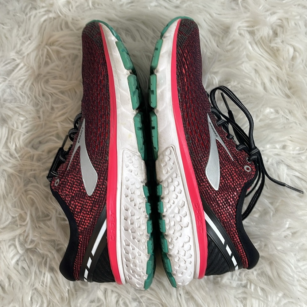 Brooks Womens Ghost 11 1202771B017 Red Running Shoes Sneakers Size 9.5 B - Picture 8 of 10